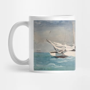 Key West, Hauling Anchor by Winslow Homer Mug